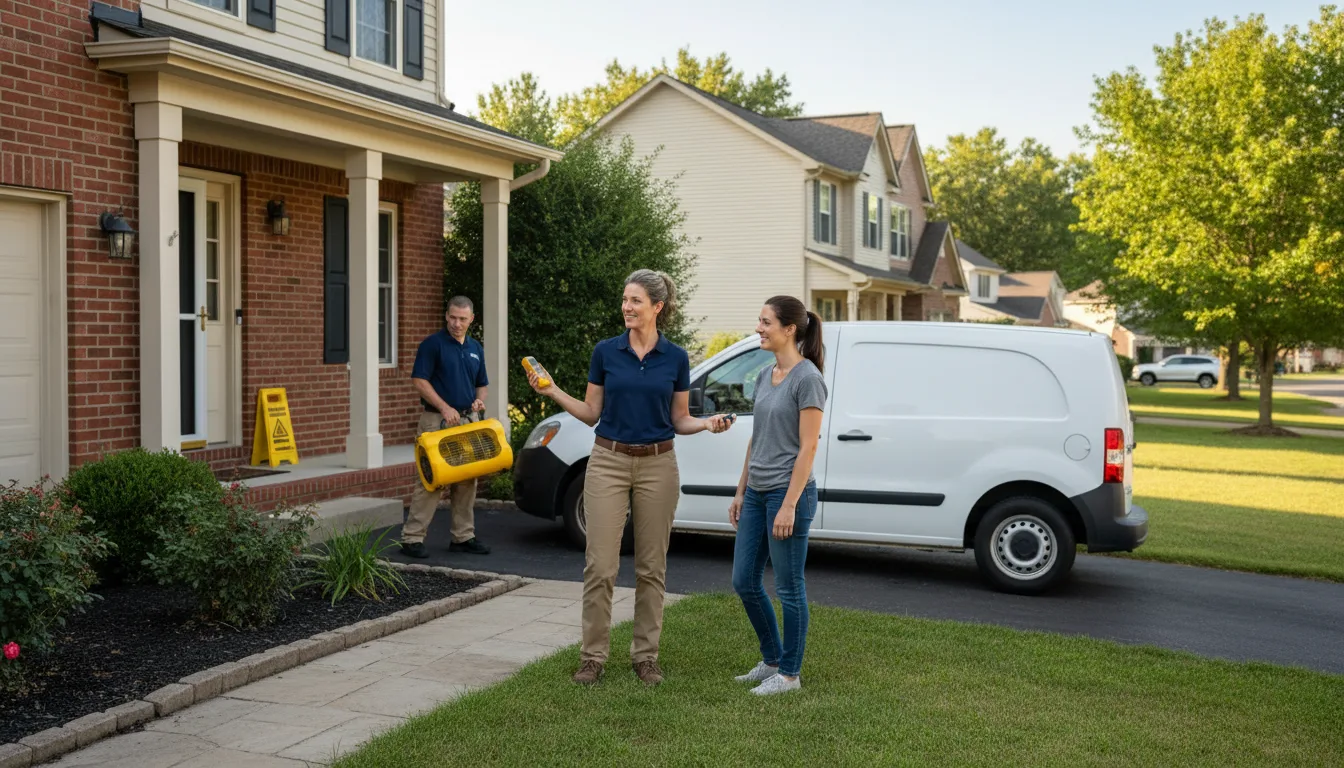 Water restoration image for Dehumidification And Cleanup Services in Elkhorn City, KY